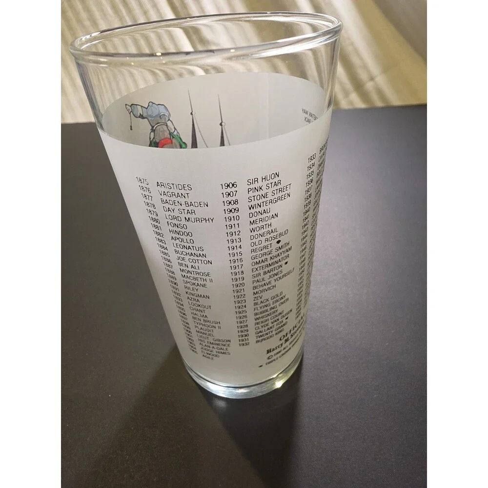 Kentucky Derby 1990 116th Running Mint Julep Glass Churchill Downs